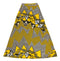 Yellow & Black Print Long Skirt