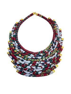Kitenge Layer Necklace Set