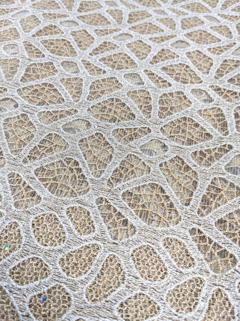 Gold Embroidery  Cotton Lace