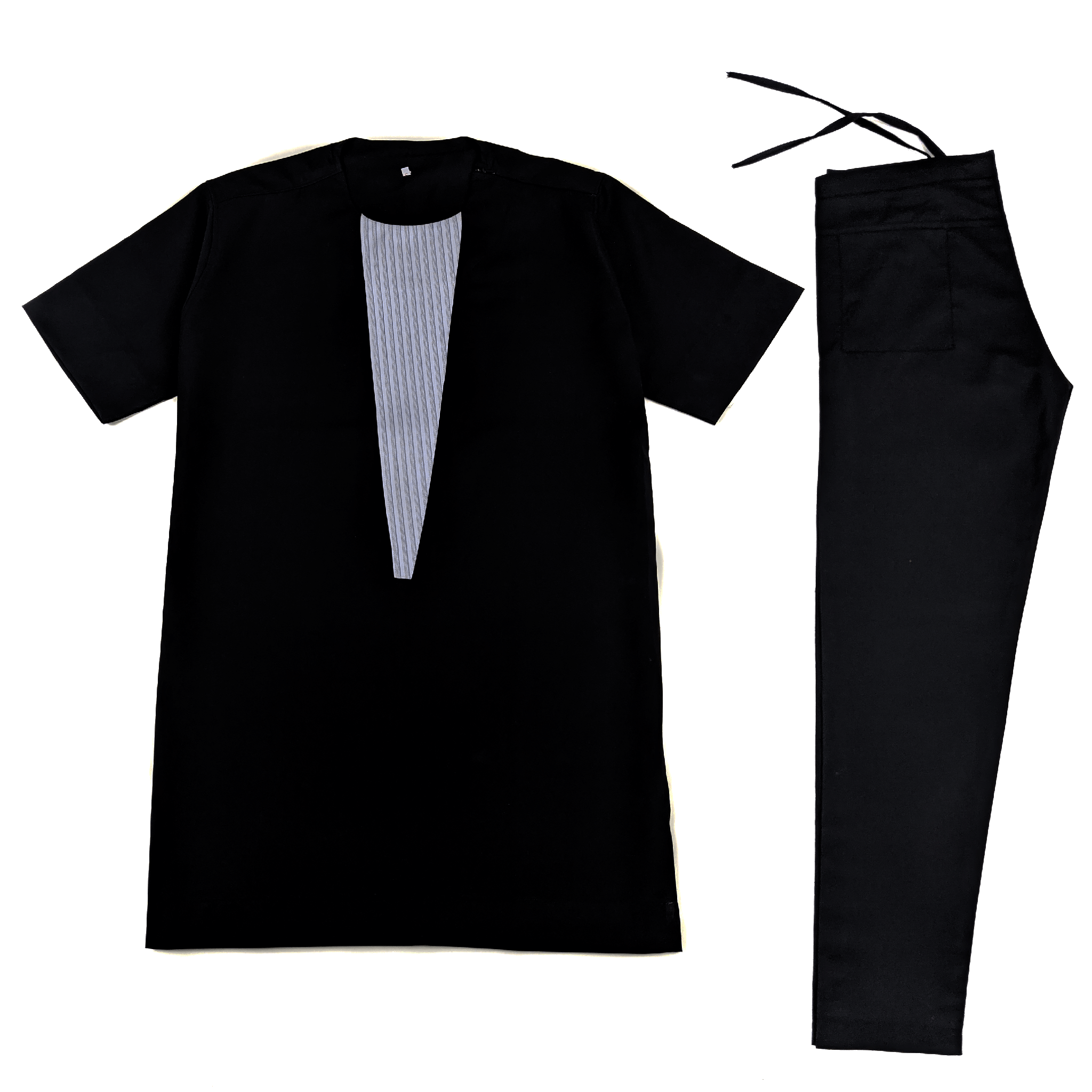 Black Short Sleeve Set