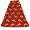 Red & Yellow Print Long Skirt