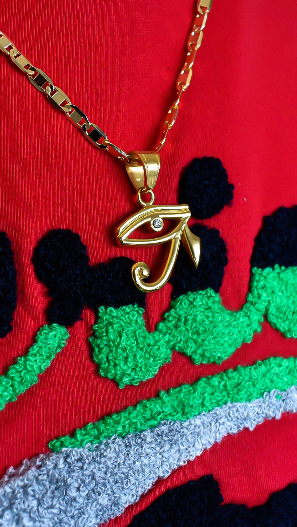 Eye of Horus Necklace - AFRIKAN ATTIRE - #african_clothing - JEWELRY