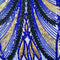 Blue Net Sequence Lace