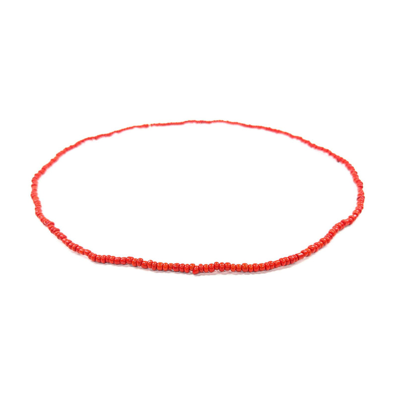 Red Elastic African Waist Beads