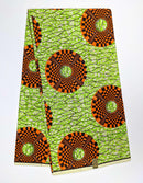 West African Wax Print Fabric - 6 Yards