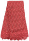 Red Heavy Guipure Lace