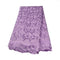 Purple Floral Cotton Lace