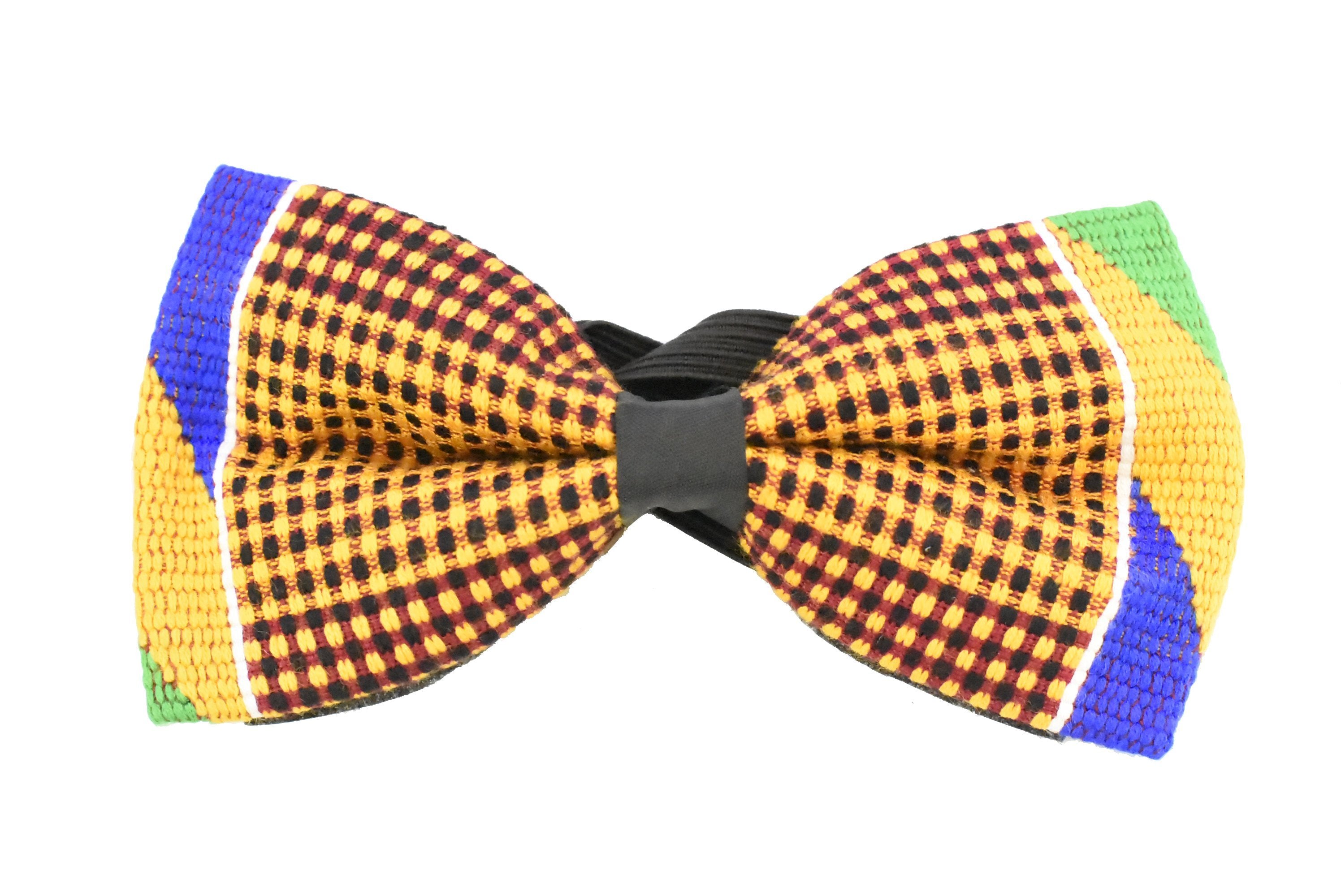 Handwoven Kente Cloth Bowtie - AFRIKAN ATTIRE - #african_clothing - ACCESSORIES