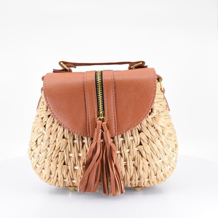 Island Crossbody Bag with Tassel - AFRIKAN ATTIRE - #african_clothing -