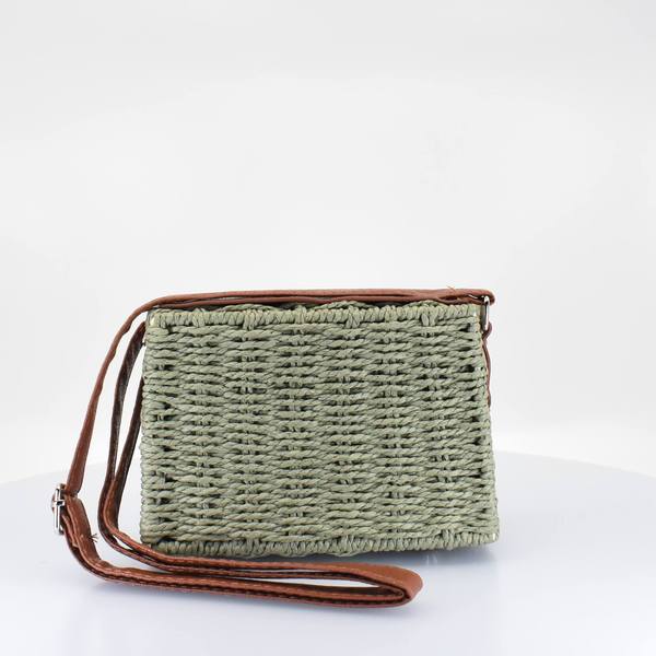 Island Woven Straw Crossbody Bag
