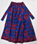 Long Ankara Wax Skirt w/Belt - AFRIKAN ATTIRE - african_clothing - - african_attireAFRIKAN ATTIRE - african_fashion