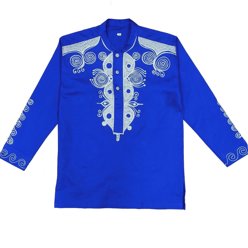 Long Sleeve Embroidery Men’s Top - AFRIKAN ATTIRE - african_clothing - - african_attireAFRIKAN ATTIRE - african_fashion