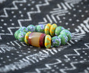 Recycled Glass Bead Bracelet - AFRIKAN ATTIRE -