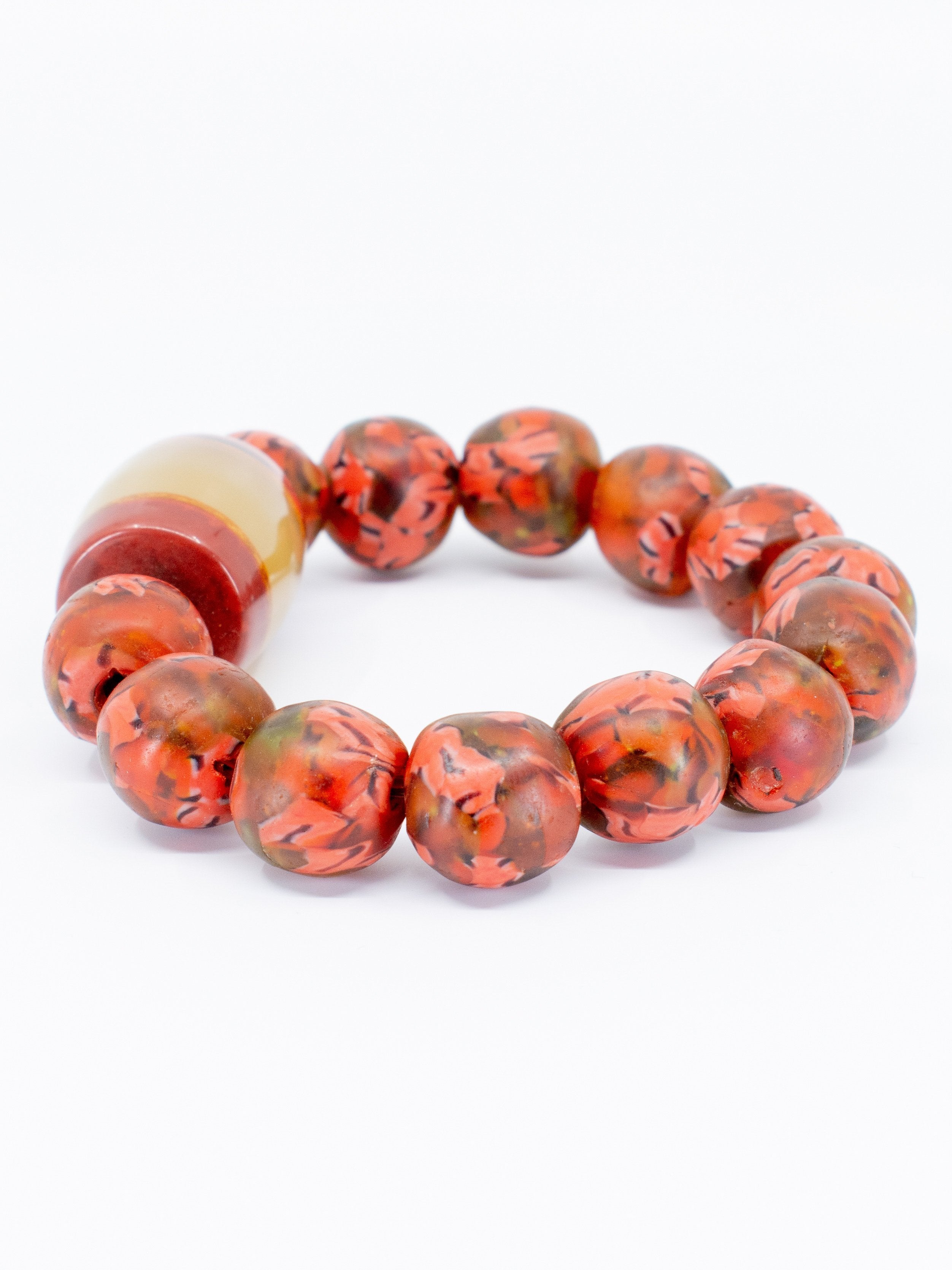 Recycled Glass Bead Bracelet - AFRIKAN ATTIRE - #african_clothing - ACCESSORIES