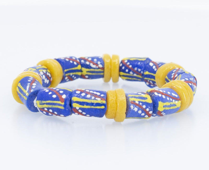 Recycled Glass Beads Bracelet - AFRIKAN ATTIRE -