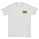 Short-Sleeve Ghanaian Flag T-Shirt - AFRIKAN ATTIRE -