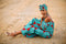 Turquoise Blue Long Dress - AFRIKAN ATTIRE -