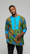 $$Vibrant Three-Quarter African Print Dashiki - AFRIKAN ATTIRE - african_clothing - Apparel - african_attireAFRIKAN ATTIRE - african_fashion