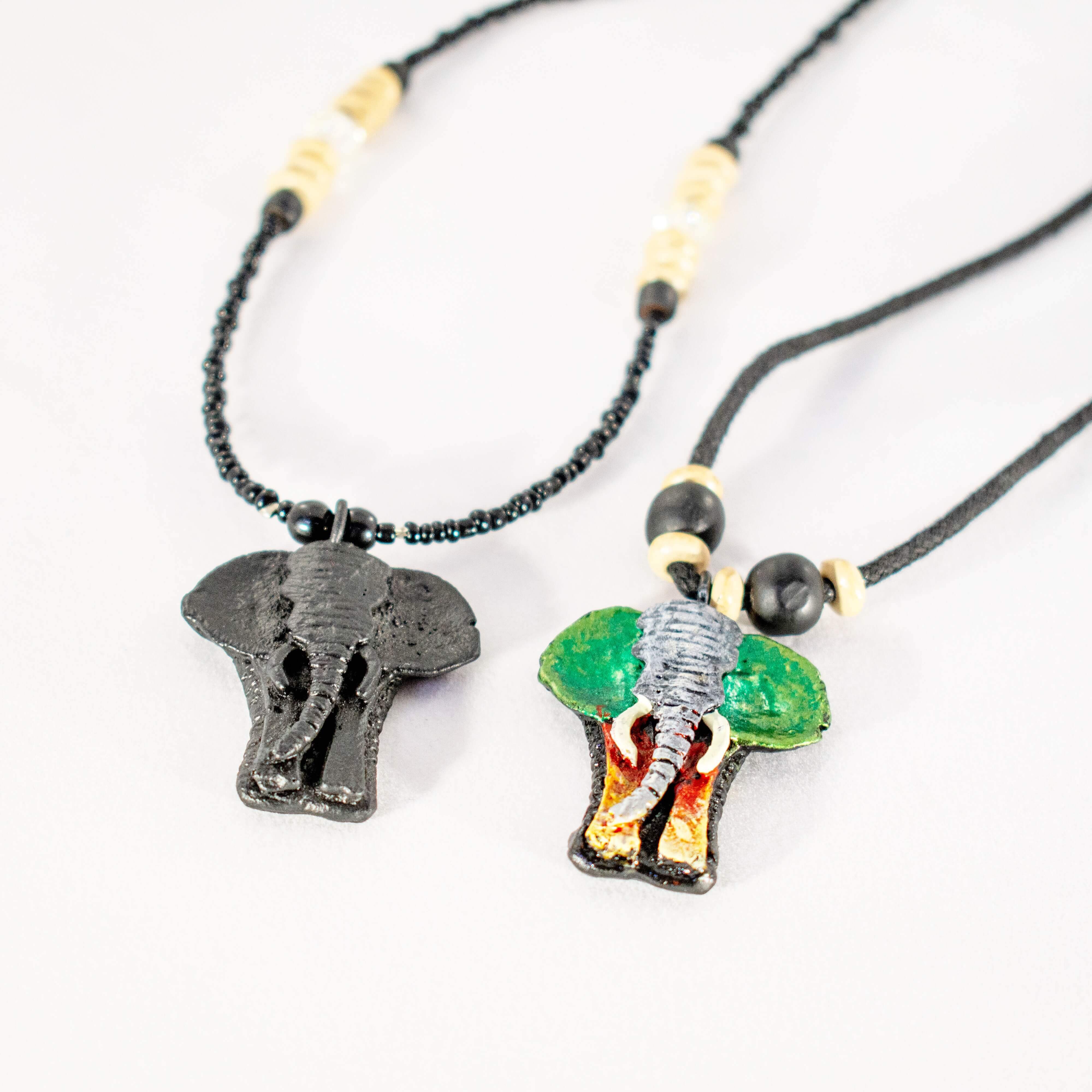 Wise Elephant Necklace - AFRIKAN ATTIRE - #african_clothing -