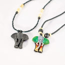 Wise Elephant Necklace - AFRIKAN ATTIRE -