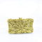 Yellow Crystal Floral Clutch Purse - AFRIKAN ATTIRE -